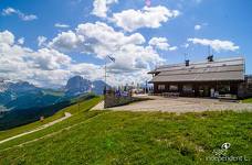 Cabinovia Ortisei - Furnes - Seceda: Terrazza stazione a monte