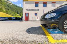 Kabinenbahn Col Raiser - Zugangsweg vom Hauptparkplatz